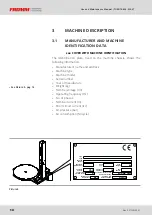 Preview for 20 page of Fromm FS380 Use And Maintenance Manual