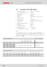 Preview for 56 page of Fromm FS380 Use And Maintenance Manual