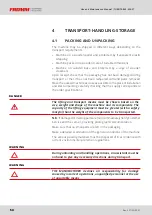 Preview for 60 page of Fromm FS380 Use And Maintenance Manual