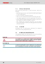 Preview for 92 page of Fromm FS380 Use And Maintenance Manual