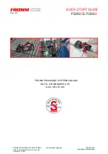 Предварительный просмотр 4 страницы Fromm P328S Quick Start Manual