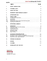 Preview for 2 page of Fromm P356 Operation Manual & Spare Parts List