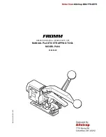 Fromm P403 Operation Manual & Spare Parts List preview