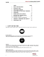 Preview for 2 page of Fromm P403 Operation Manual & Spare Parts List