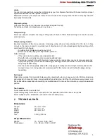 Preview for 3 page of Fromm P403 Operation Manual & Spare Parts List