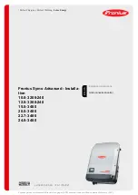 Fronius 10.0-3 208-240 Installation Instructions Manual preview