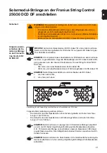 Предварительный просмотр 23 страницы Fronius 250/30 DCD DF Operating Instructions Manual