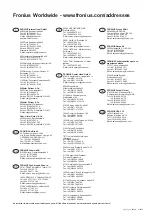 Preview for 98 page of Fronius 322010/0001 Operating Instructions/Spare Parts List