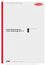 Preview for 1 page of Fronius Datamanager 2.0 Operating Instructions Manual