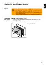 Предварительный просмотр 29 страницы Fronius DC Box 60/12 MET Operating Instructions Manual