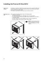 Предварительный просмотр 50 страницы Fronius DC Box 60/12 MET Operating Instructions Manual