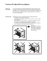 Предварительный просмотр 12 страницы Fronius DC Box 60/12 Operating Instructions Manual