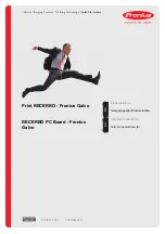 Fronius Galvo RECERBO Installation Instructions Manual preview