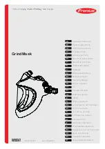 Предварительный просмотр 1 страницы Fronius GrindMask Operating Instructions Manual