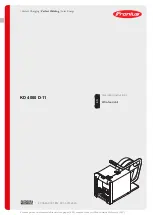 Preview for 1 page of Fronius KD 4000 D-11 Operating Instructions Manual