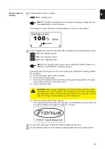 Предварительный просмотр 69 страницы Fronius MagicWave 2200 Comfort Operating Instructions Manual