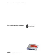 Fronius Power Control Box Operating Instructions Manual preview