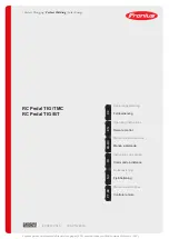 Предварительный просмотр 1 страницы Fronius RC Pedal TIG /BT Operating Instructions Manual