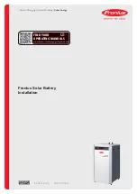 Fronius Solar Battery Installation Manual предпросмотр