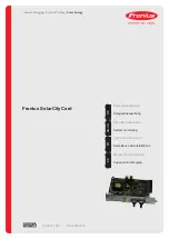 Preview for 1 page of Fronius SolarCity Card Operating Instructions Manual