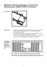 Preview for 22 page of Fronius String Control 250/ 25 DCD DF Operating Instructions Manual