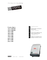 Fronius Symo 10.0-3 480 Instruction Manual preview