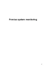 Preview for 67 page of Fronius Symo Hybrid 3.0-3-S Operating Instructions Manual