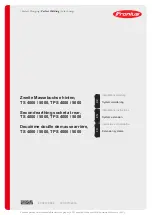 Preview for 1 page of Fronius TPS 4000 Installation Instructions Manual