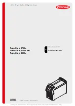 Fronius TransSteel 2700c Operating Instructions Manual preview