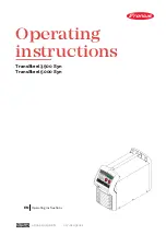 Предварительный просмотр 1 страницы Fronius TransSteel 3500 Syn Operating Instructions Manual