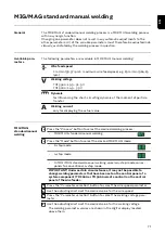 Предварительный просмотр 71 страницы Fronius TransSteel 3500 Syn Operating Instructions Manual