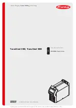 Preview for 1 page of Fronius TransSteel 3500 Operating Instructions Manual