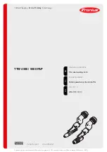 Preview for 1 page of Fronius TTW 5500 Manual