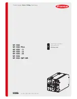 Fronius VR 1500-11 Operating Instructions Manual preview