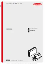 Preview for 1 page of Fronius VR 1500-M Operating Instructions Manual