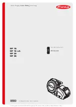 Fronius WF 15i n.S. Operating Instructions/Spare Parts List preview