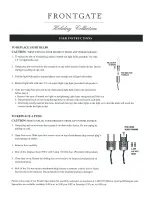 Предварительный просмотр 5 страницы Frontage 141337 MUL Assembly Instructions Manual