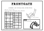 Frontgate 27417 Assembly And Installation Instructions предпросмотр