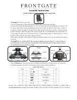 Предварительный просмотр 2 страницы Frontgate 61491 Assembly Instructions