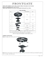 Предварительный просмотр 1 страницы Frontgate Alden 167127A MIN Quick Start Manual