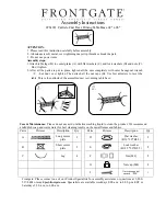 Предварительный просмотр 2 страницы Frontgate Carlisle Cast Rect. Dining Table Assembly Instructions