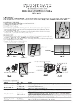 Preview for 1 page of Frontgate DOUBLE STEPPING SANTA Quick Start Manual