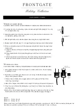 Предварительный просмотр 5 страницы Frontgate Holiday 151883 CLE Quick Start Manual