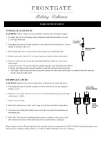 Предварительный просмотр 9 страницы Frontgate Holiday 61327 Manual