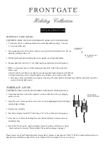 Preview for 9 page of Frontgate Holiday 61547 Manual