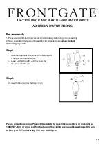 Frontgate KANE 166715B BRO Assembly Instructions preview