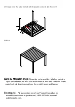 Предварительный просмотр 2 страницы Frontgate Newport 140274 CHS Assembly Instructions