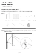 Preview for 1 page of Frontgate Sinclair 160577 Assembly Instructions