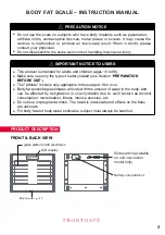 Preview for 4 page of Frontgate TFX500 Instruction Manual