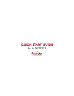 Frontier Arris NVG589 Quick Start Manual preview